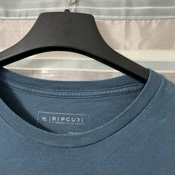 Rip Curl Men's Teal Floral Graphic Tee - Picture 6 of 7